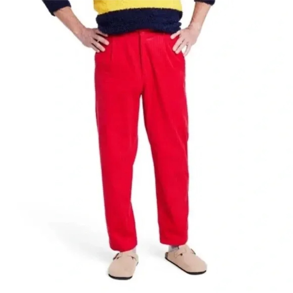 Red Corduroy Rowing Blazers Pants Sz 32w x 32L Brand New w/o Tag